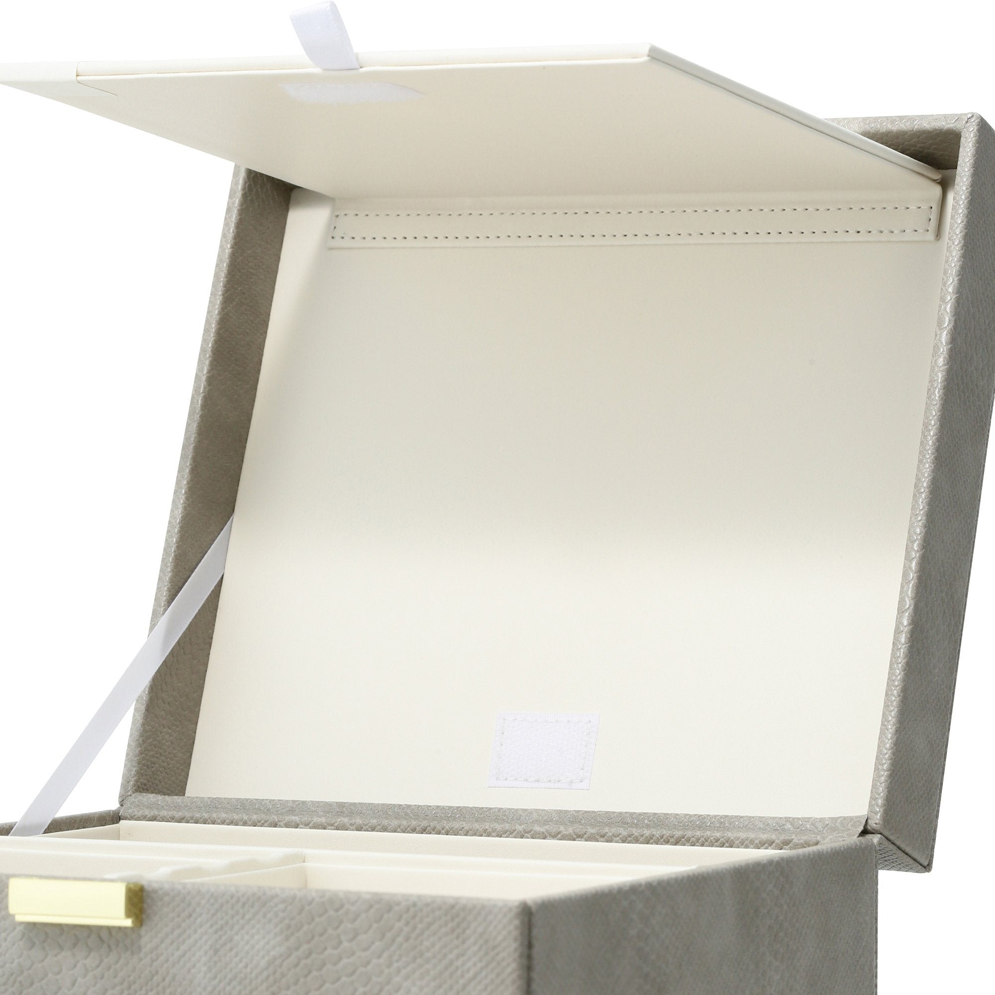 Flavia Cosmetic Organizer Box - Gray Makeup Storage Case for Vanity, Travel & Bathroom Organization