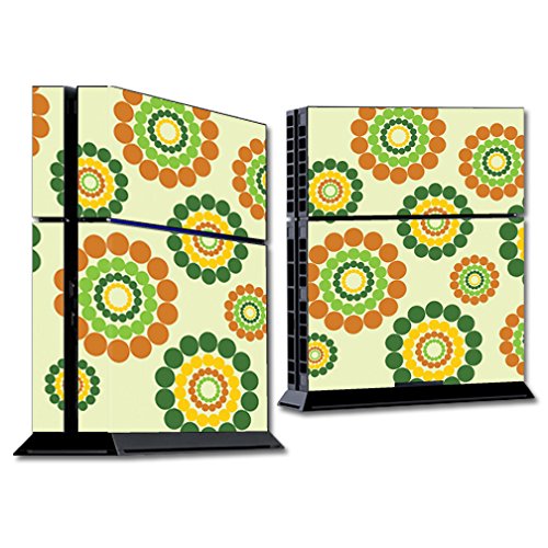 MightySkins Decorative Skin Wrap Sticker for Sony PlayStation 4 (PS4) Console - Flower Power Design | Protective Cover for Gaming Setup & Customization