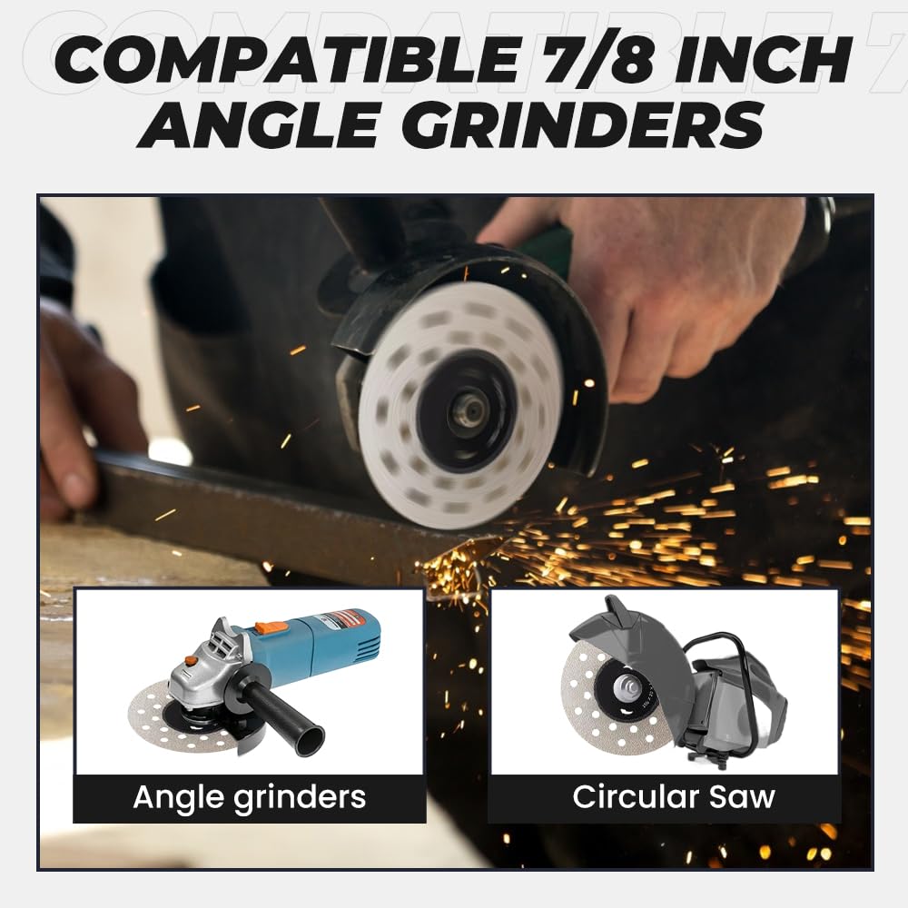 4 Inch Super Thin Diamond Tile Saw Blade for Stone, Ceramic, Rock Slab - Porous Widened Cutting & Grinding Disc for Angle Grinder (3 Pack) - Perfect for DIY Home Renovation, Tile Installation & Masonry Work