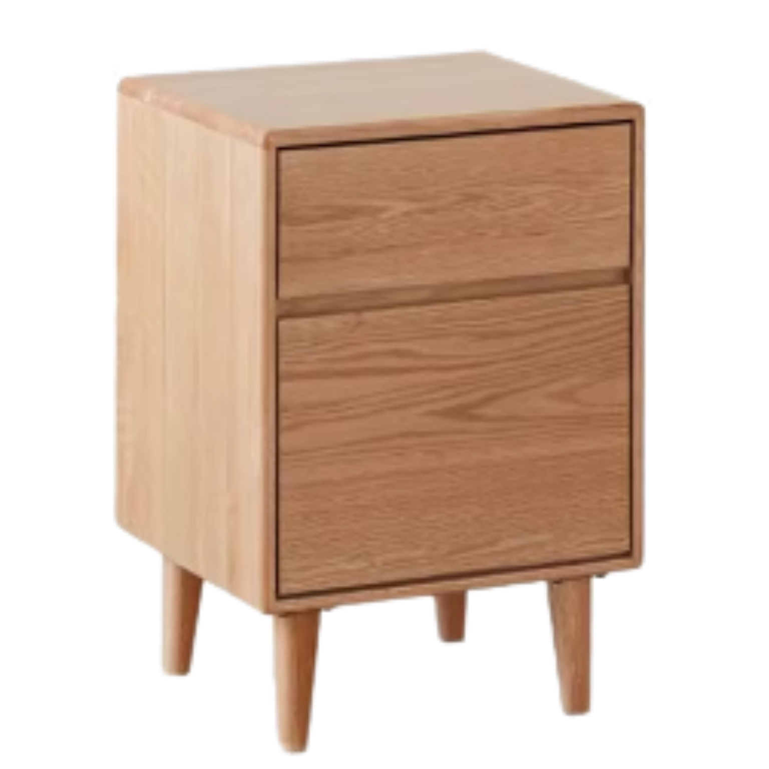 Modern Oak Solid Wood Retractable Dressing Table - Space-Saving Vanity for Bedroom, Bathroom & Small Apartments