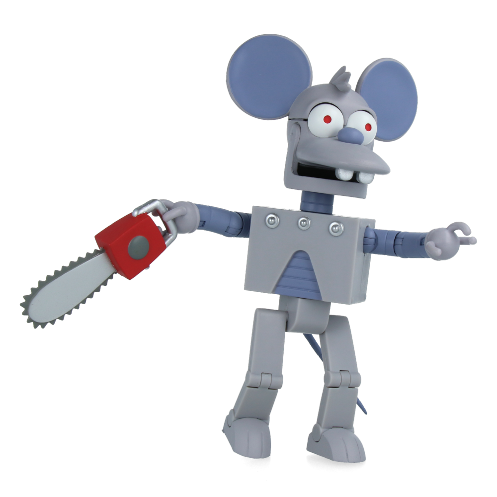 The Simpsons Robot Itchy Action Figure - Collectible Toy for Fans, Display & Play | Perfect for Home Decor, Gifts & Simpson Memorabilia Collections