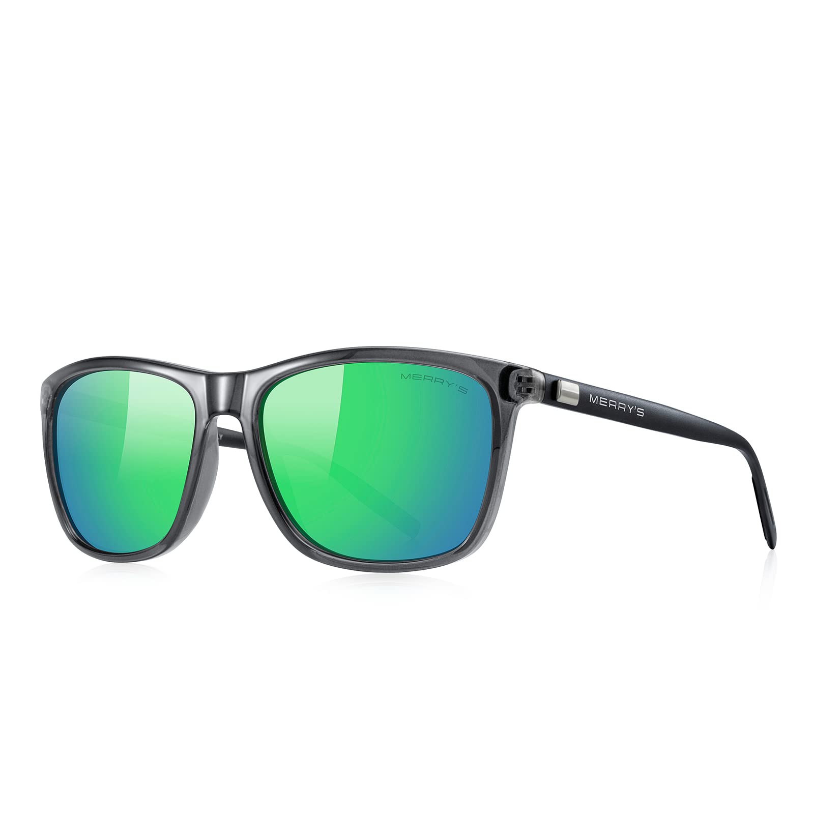 MERRY'S Unisex Polarized Aluminum Sunglasses Vintage UV Protection Retro Style S8286 for Men & Women - Perfect for Driving, Beach, and Outdoor Activities