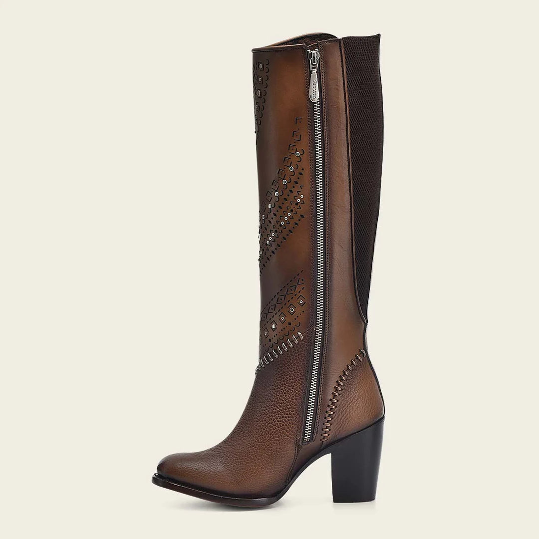 Women's Cuadra Honey Western Leather Ankle Boots - 3W21RS - Stylish Cowgirl Boots for Casual Wear, Country Dancing & Western Fashion