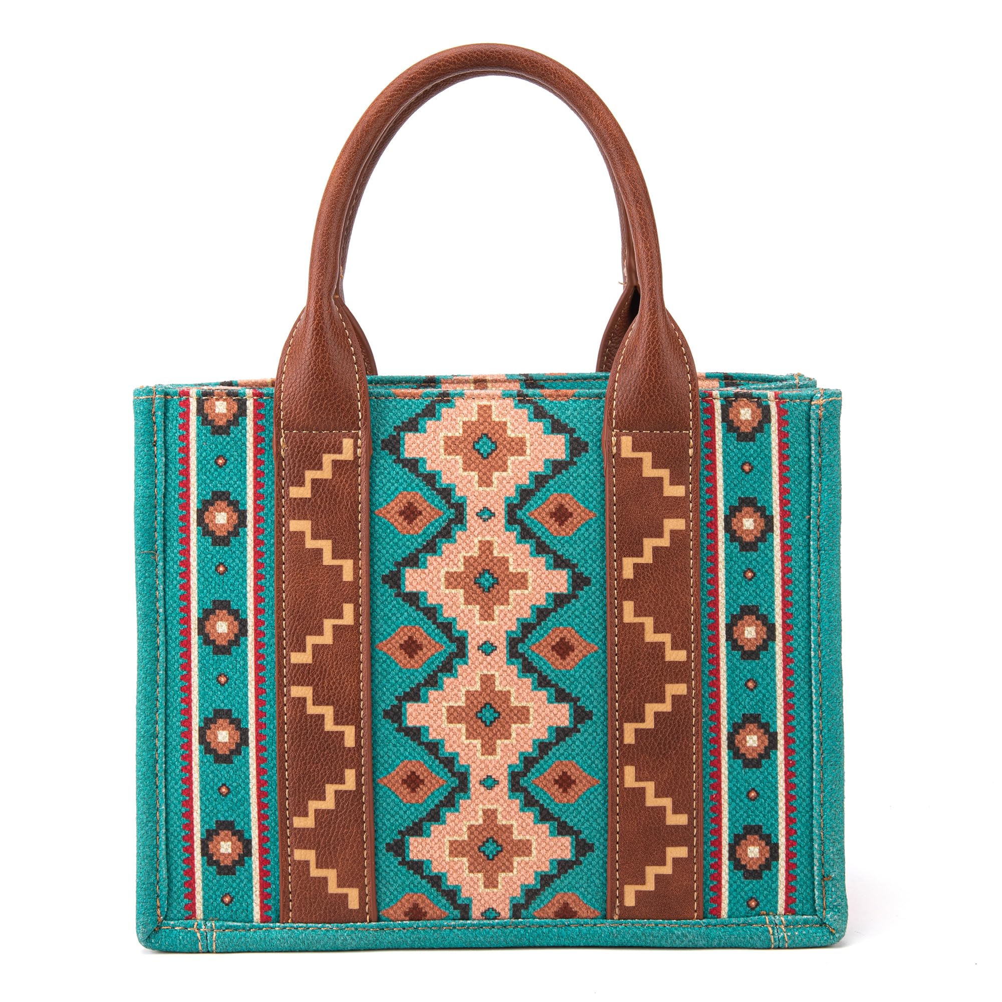 Montana West Wrangler Tote Bag for Women - Western Boho Aztec Shoulder Purse & Satchel Handbag - Perfect for Work, Travel & Casual Outings