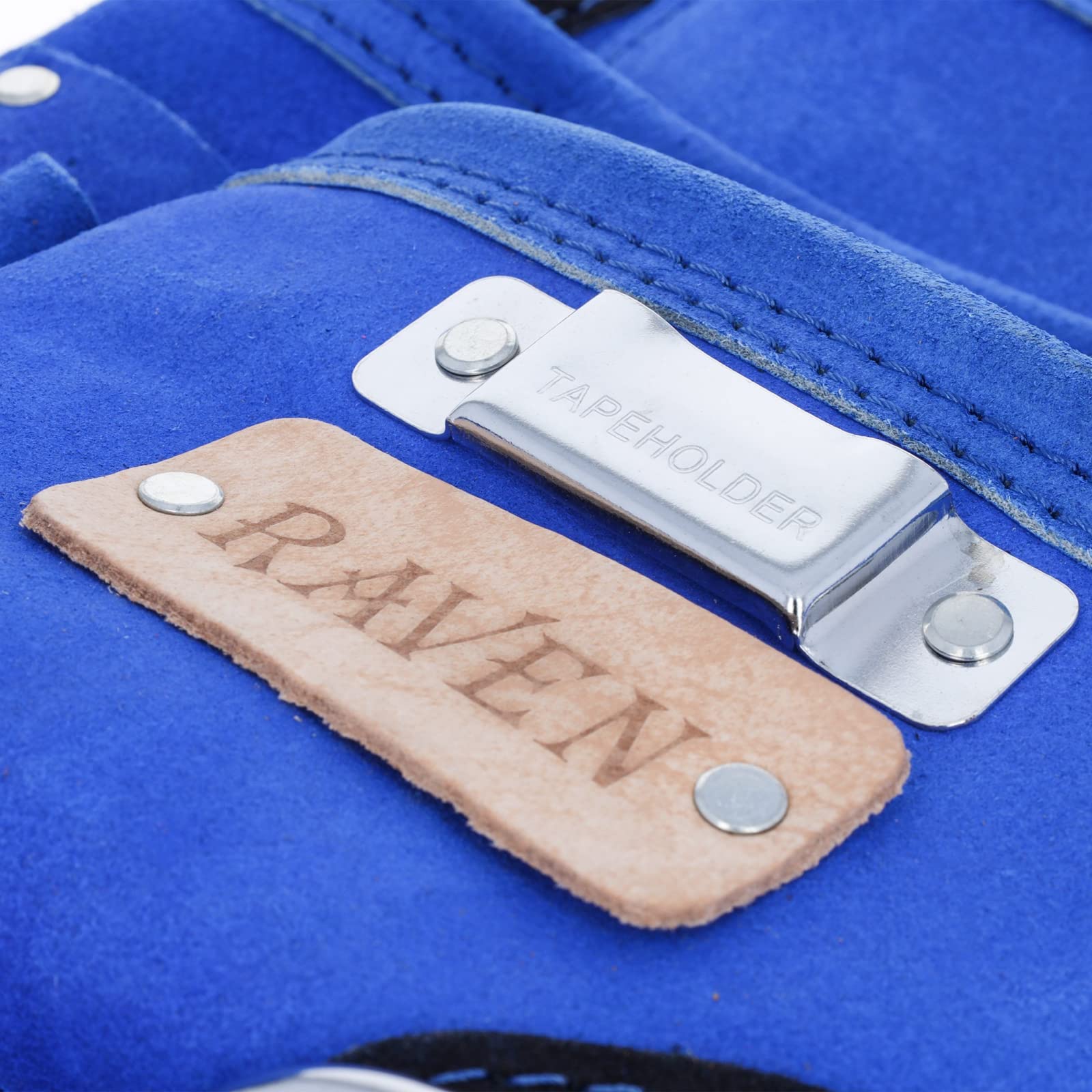 10-Pocket Suede Leather Tool Pouch - Heavy Duty Hammer Drill Tool Bag for Construction, DIY & Home Improvement Projects