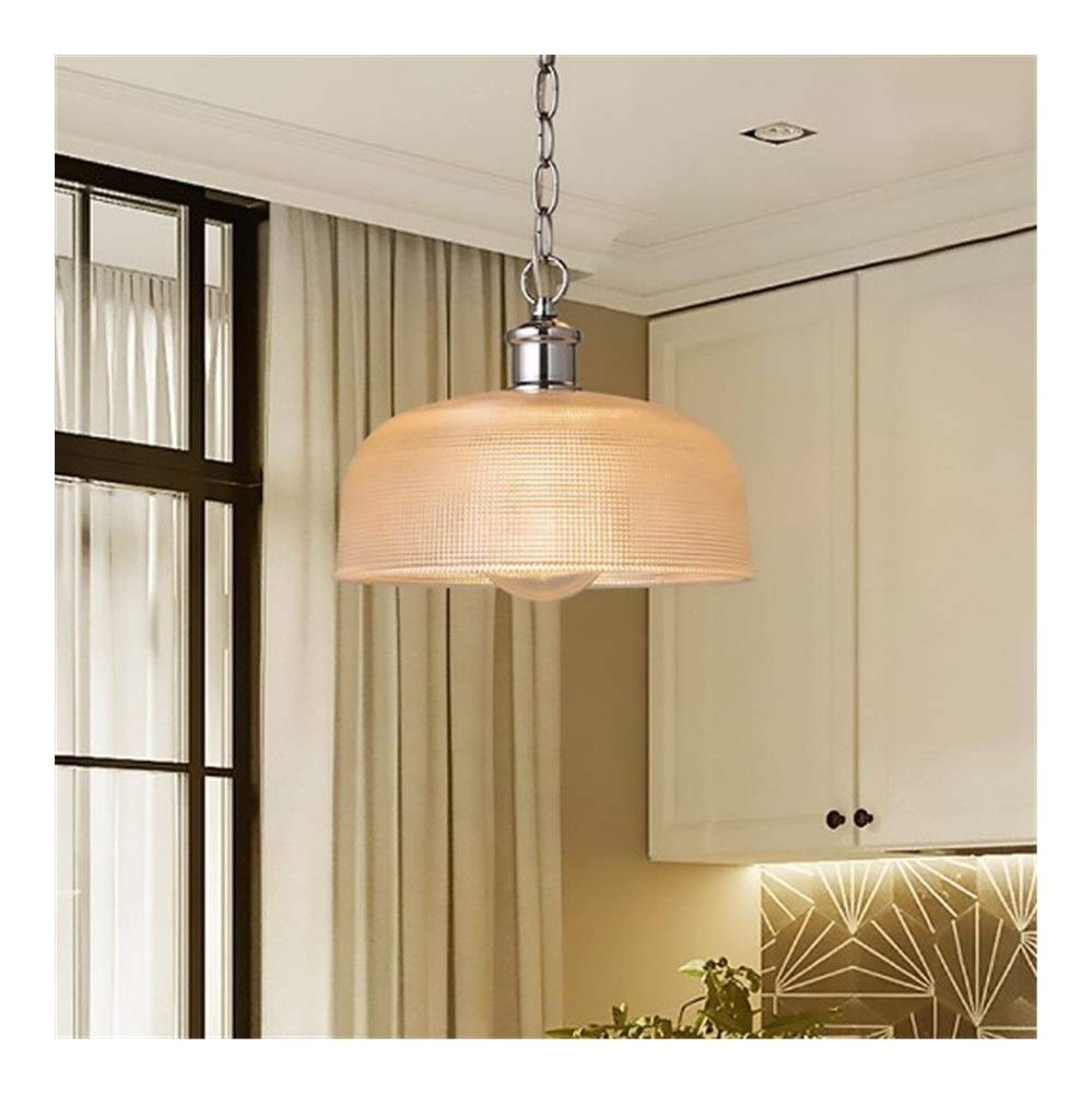 Vintage Single-Head Chandelier - American Country Style Glass Pendant Light for Restaurants, Kitchens, Cafes & Bars | Perfect for Farmhouse, Retro & Industrial Decor