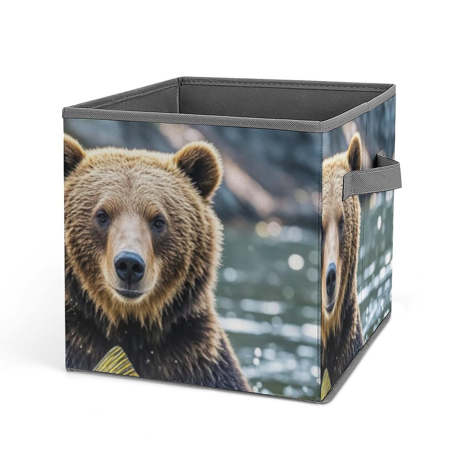 Bear-Shaped Collapsible Storage Bin - 10.6