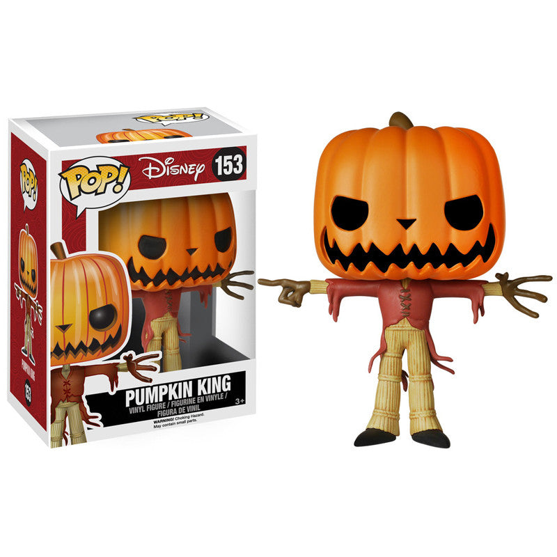 Disney The Nightmare Before Christmas Pop! Vinyl Figure - Pumpkin King Jack Skellington Collectible [153] | Perfect for Halloween Decor, Disney Merchandise Collection & Gift for Fans
