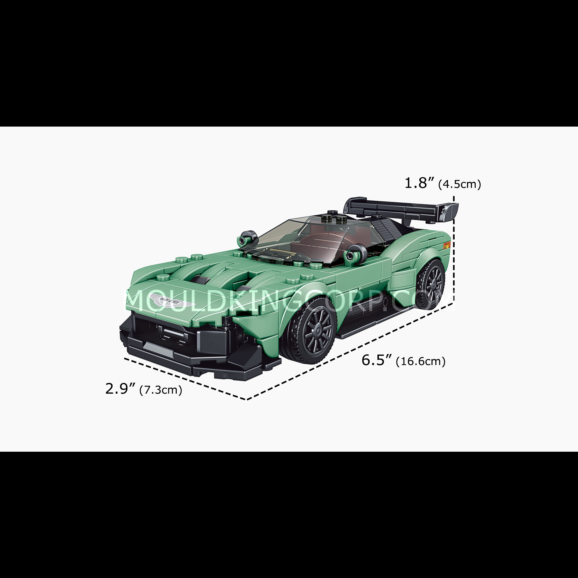 Mould King 27009 Vulcan Supercar Model Building Kit - 369 Piece Sports Car Toy for Adults & Kids - Perfect for STEM Learning, Collectors & Car Enthusiasts