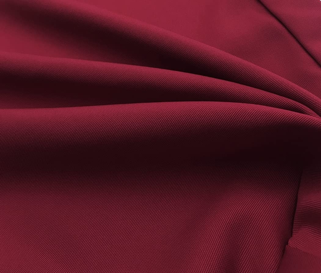 Waterproof Burgundy Red Outdoor Chair Cushion Covers (24x24x4) - 2 Pack - All-Weather Patio Furniture Seat Pillows for Deck, Garden & Poolside Use