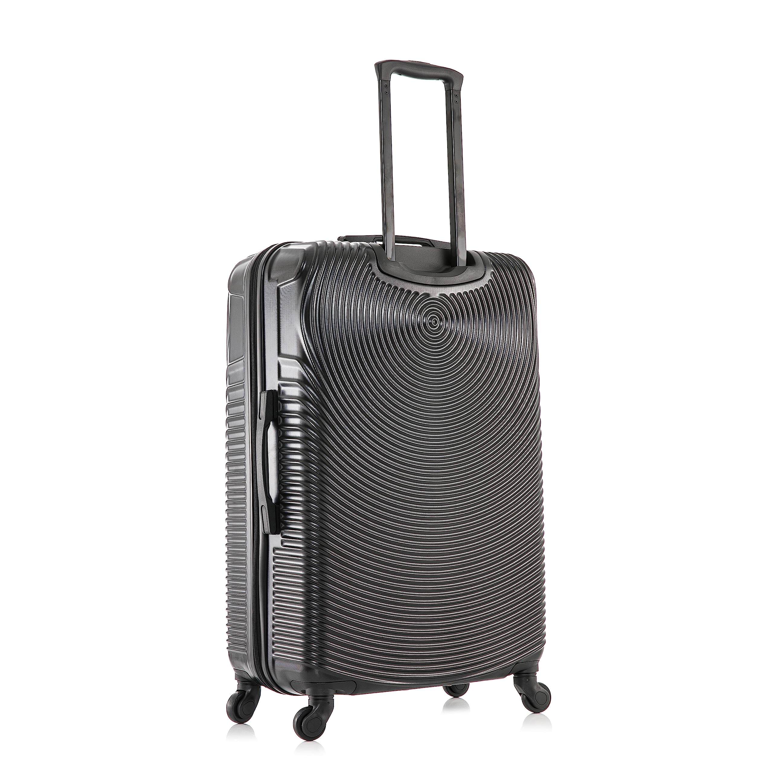 DUKAP INCEPTION 3-Piece Hardshell Luggage Set with Spinner Wheels - 20in, 24in, 28in Lightweight Durable Suitcases with Trolley Handle - Perfect for Air Travel, Business Trips & Family Vacations (Black)
