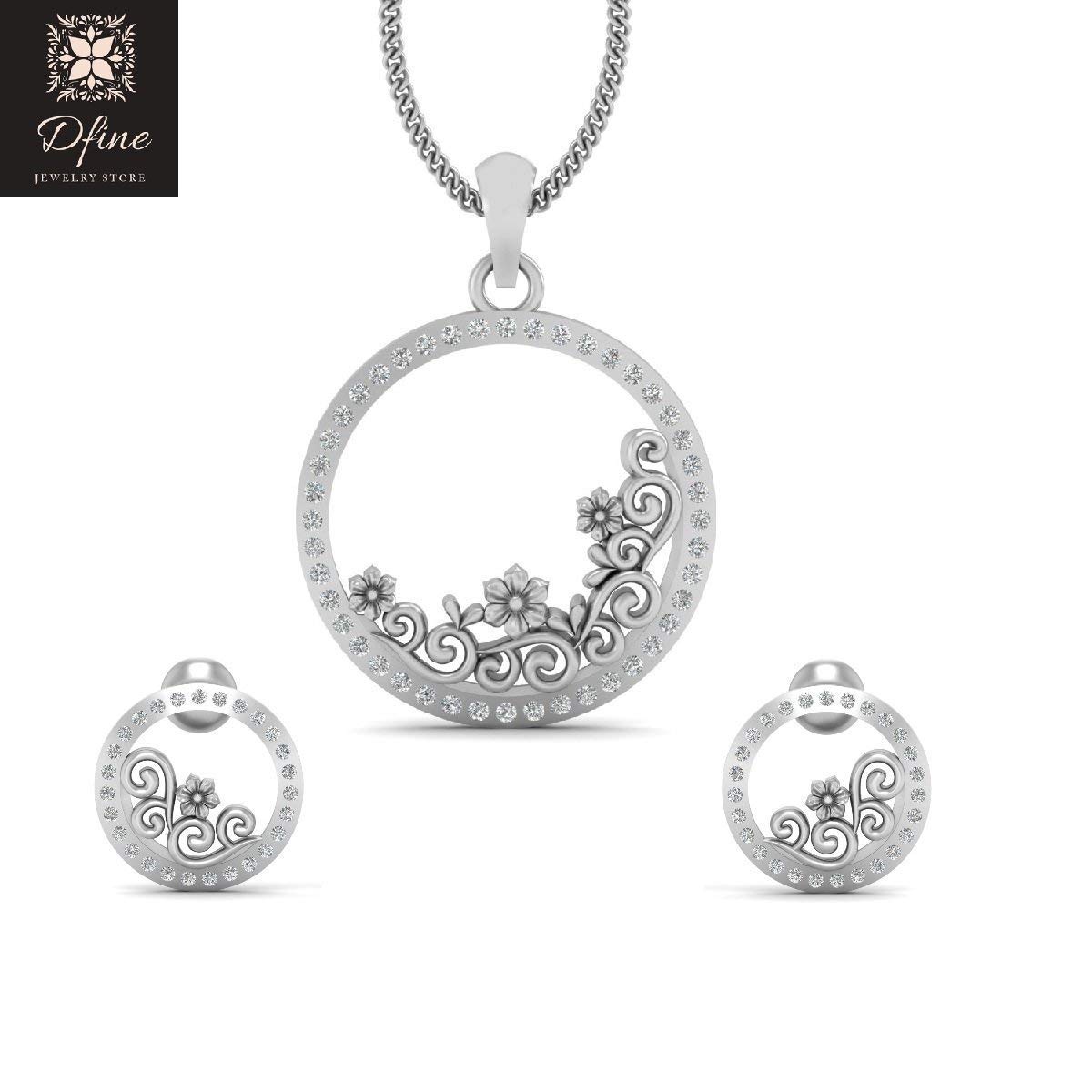 Exquisite Floral Art Nouveau Wedding Earrings Set - Diamond Pendant Bridal Jewelry for Bride, Bridesmaids & Special Occasions | Perfect for Weddings, Anniversaries & Formal Events