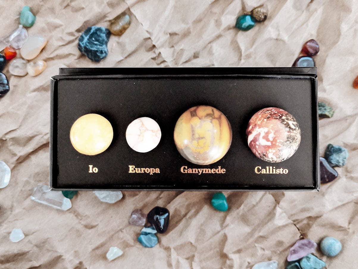 Galilean Moons Gemstones - Cosmic Planetary Crystals for Jewelry Making