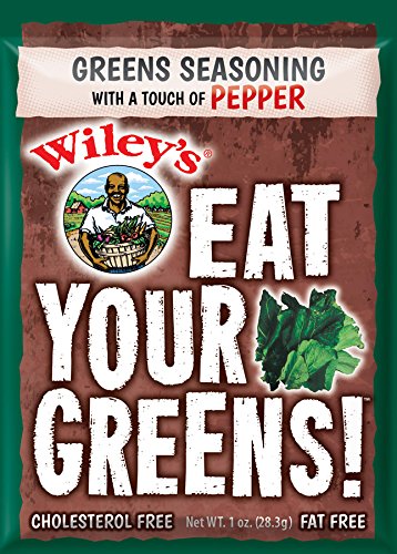 Wileys Seasoning Mix Sampler Pack of 5 - Greens Seasoning, Spicy Greens, Yams, Beans & Peas Seasonings | D'Elite Box Packaged | Perfect for Soul Food, Thanksgiving, and Southern Cooking