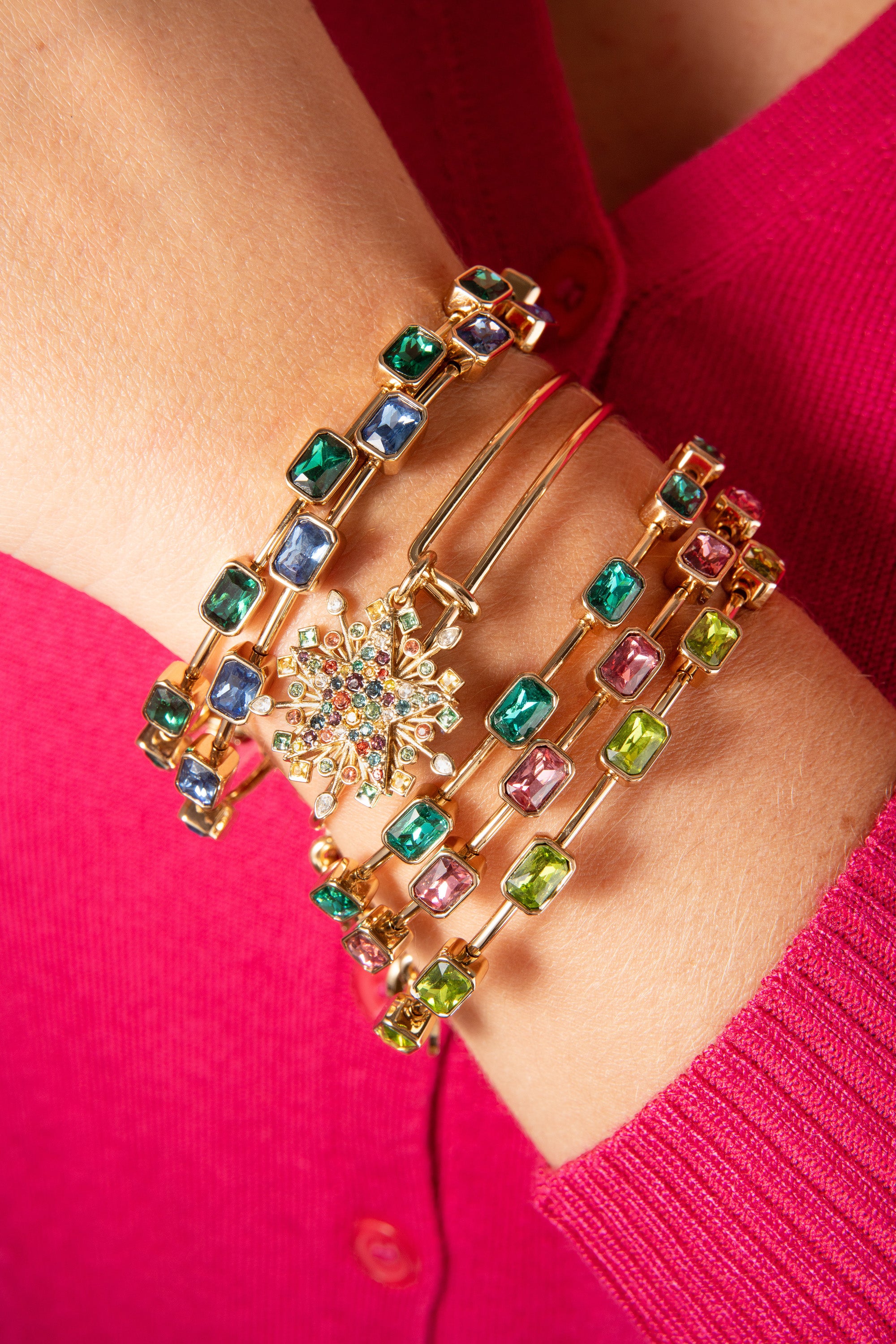 August Birthstone Emerald Cut Bangle - Sterling Silver Peridot Bracelet for Women | Elegant Jewelry Gift for Birthday, Anniversary & Special Occasions