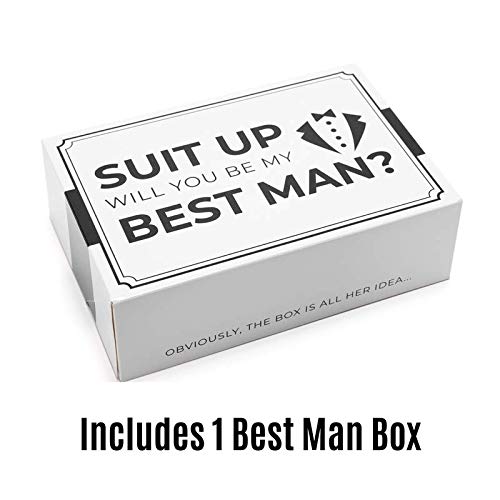 Premium Groomsmen Gift Box Set (10-Pack) - Elegant Tuxedo Style Proposal Box for Best Man & Groomsmen | Perfect for Wedding Party Proposals & Bachelor Party Gifts