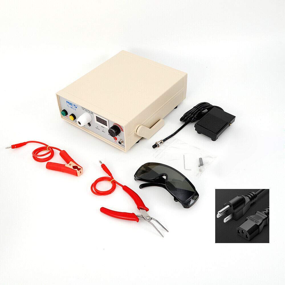 AC Thermocouples Butt Welder - 90-260V Desktop Manual Spot Welding Machine for Temperature Wire Touch Welding (US Stock) | Perfect for Jewelry Making, Electronics Repair & DIY Metal Projects