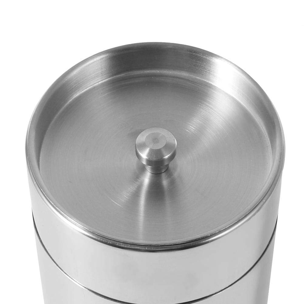 TOPINCN Airtight Stainless Steel Tea Canister - Food Storage Container for Kitchen, Loose Leaf Tea, Coffee, Sugar - 18oz Large Capacity - Perfect for Home, Office & Pantry Organization