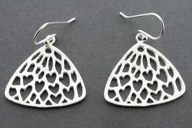 Elegant Lace Fan Earrings for Women - Vintage Boho Dangle Earrings for Parties, Weddings & Special Occasions