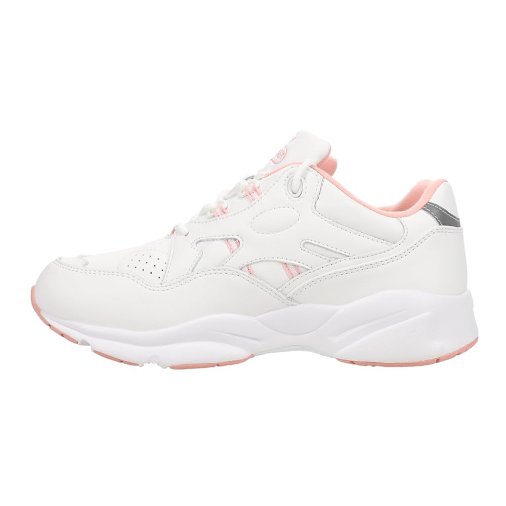 Propet Women's Stability Walker Sneakers - White - Size 9 2E - Comfortable Walking Shoes for Plantar Fasciitis, Arthritis & Diabetic Foot Care - Perfect for Daily Use, Work & Outdoor Activities