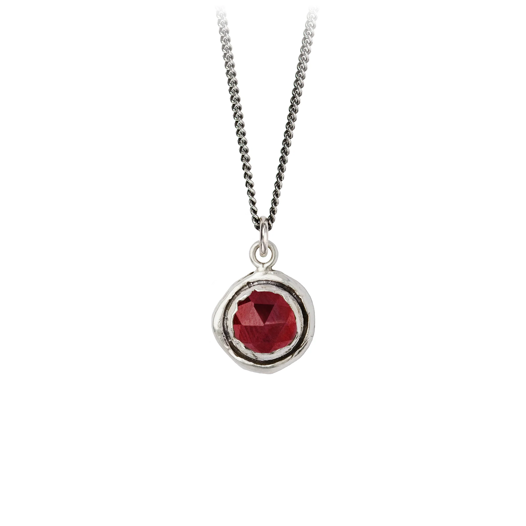 Faceted Stone Talisman Necklace - Natural Gemstone Pendant for Protection & Good Luck - Perfect for Spiritual Healing, Meditation & Energy Balancing
