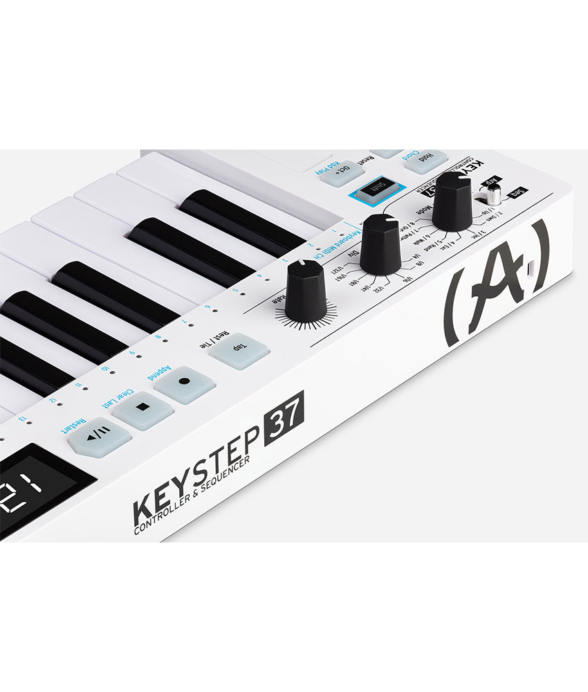 Arturia KeyStep 37-Key MIDI Keyboard Controller with Sequencer & Arpeggiator - Perfect for Music Production, Live Performance & Studio Recording