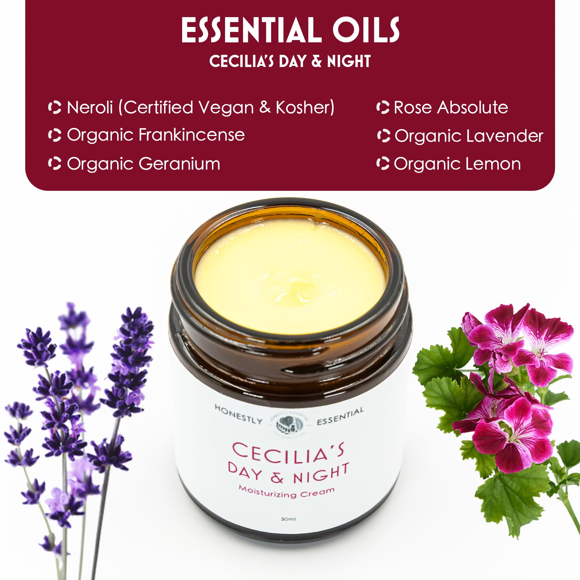 Cecilia’s Day & Night Face Moisturizer - Hydrating & Nourishing Face Cream for Soft, Radiant Skin | Lightweight Formula | 50ml | Perfect for Daily Skincare Routine & Travel