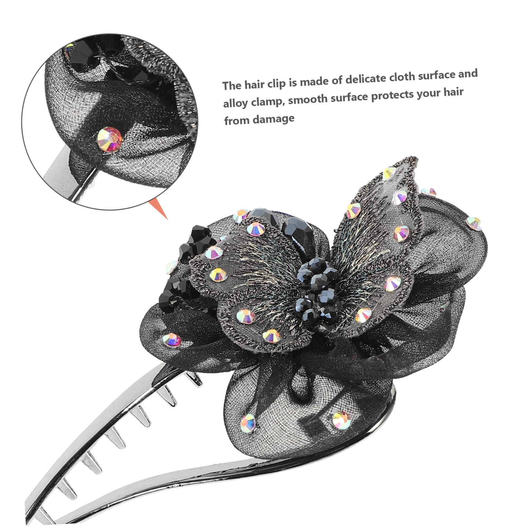 Minkissy Butterfly Knot Hair Clip for Women - French Hair Barrettes, Girls Hair Bun Holder - Perfect for Weddings, Parties, and Everyday Styling