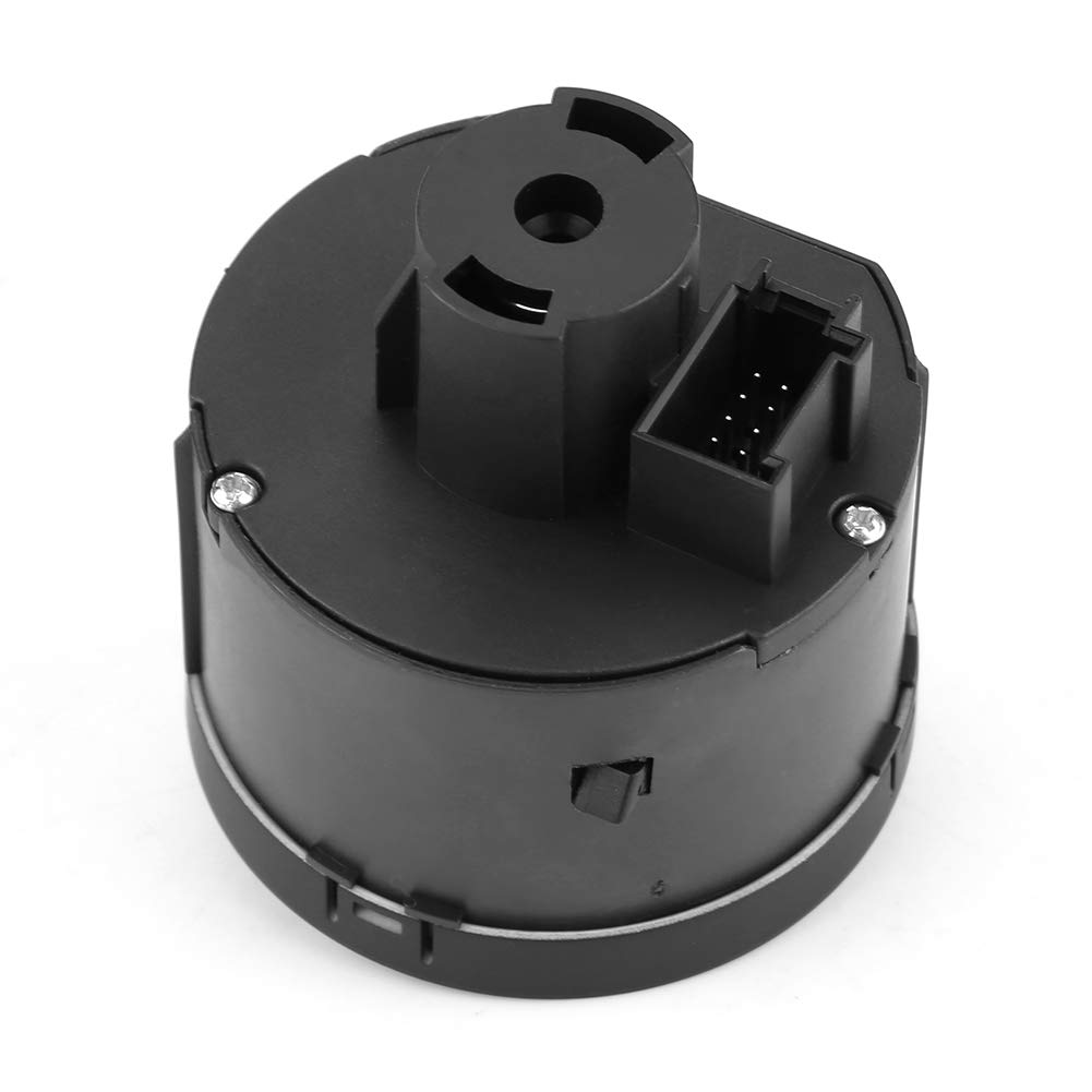 Keenso Black Car Headlight Control Switch with Fog Light - Compatible with MK5, MK6, B6, Rabbit, Sirocco (1T0941431C) - Perfect for Night Driving & Foggy Conditions