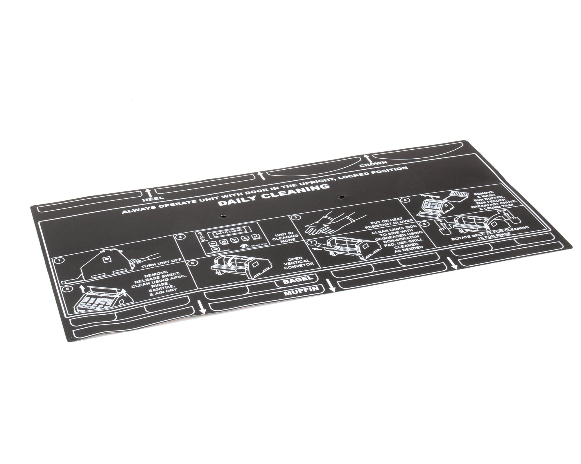 Antunes 1001183 Cleaning Label - High-Quality Commercial Dishwasher Labels for Restaurant & Food Service Equipment | Durable, Heat-Resistant Labels for Easy Identification & Maintenance
