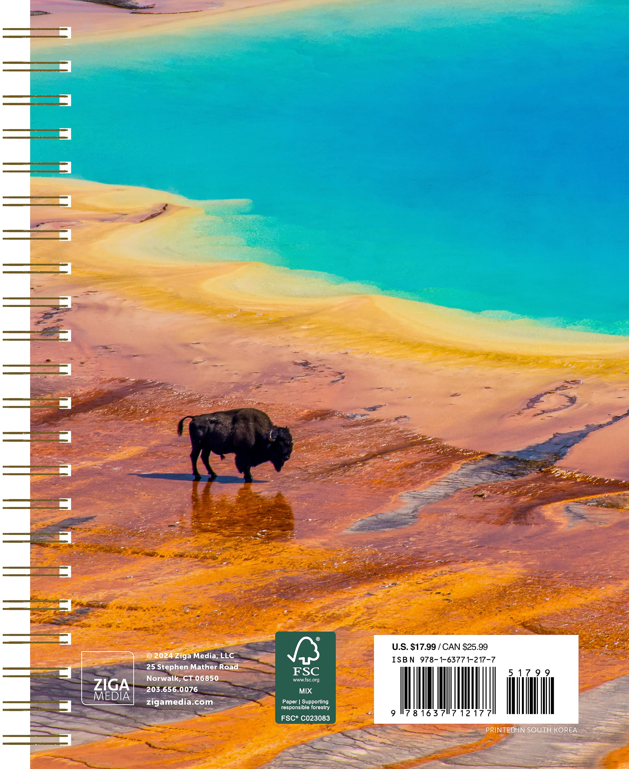 2025 America's National Parks Weekly Planner - 6.5