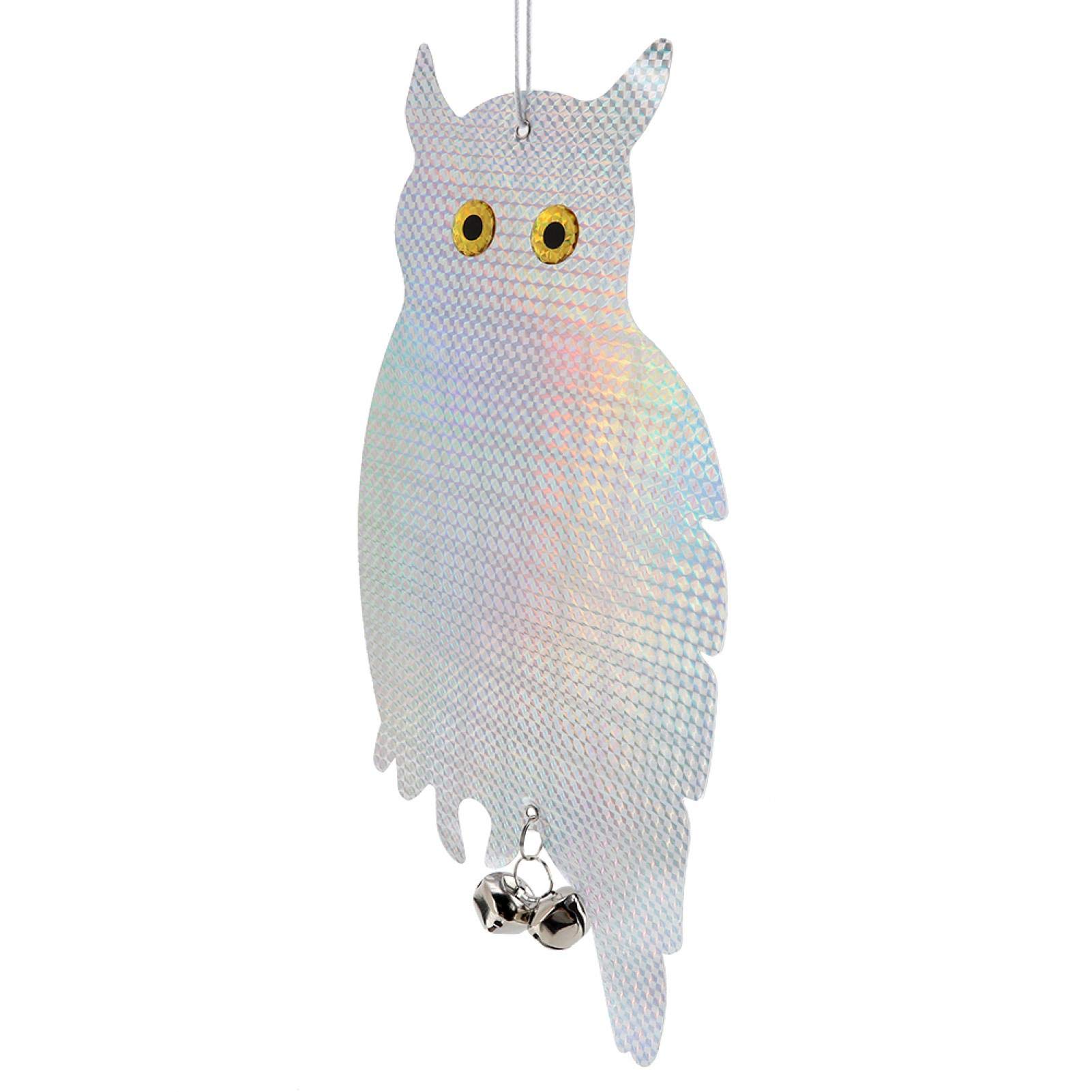 WNSC Owl Scarecrow Repellent - PVC Garden Pest Deterrent for Vegetable Gardens | Outdoor Gardening Supplies & Tools for Birds & Rodents Control | Perfect for Backyards, Farms & Organic Crops