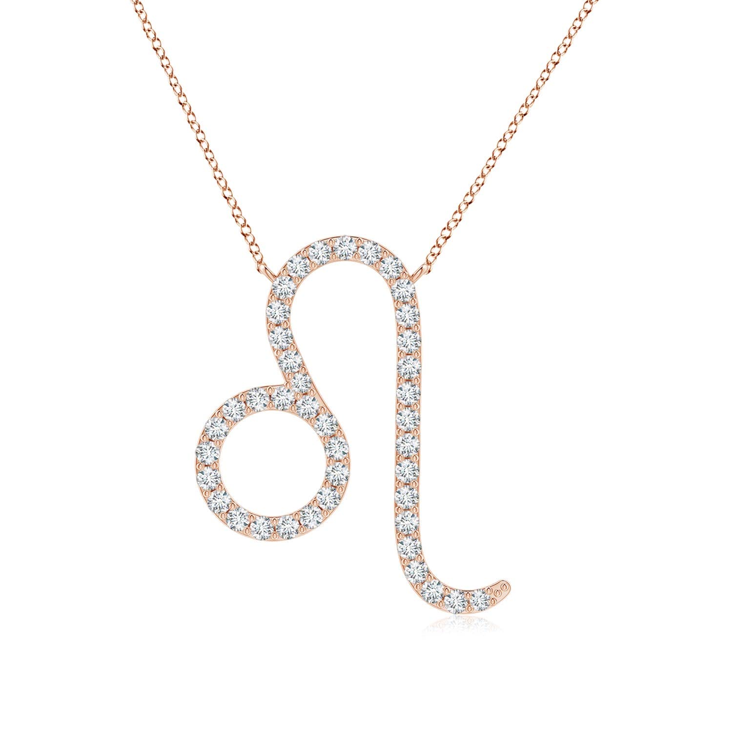 **Angara 14K Solid Gold Natural Diamond Pendant Necklace for Women & Girls – April Birthstone Jewelry Gift for Her, Birthday, Wedding Anniversary | Perfect for Everyday Wear, Special Occasions & Gifting**