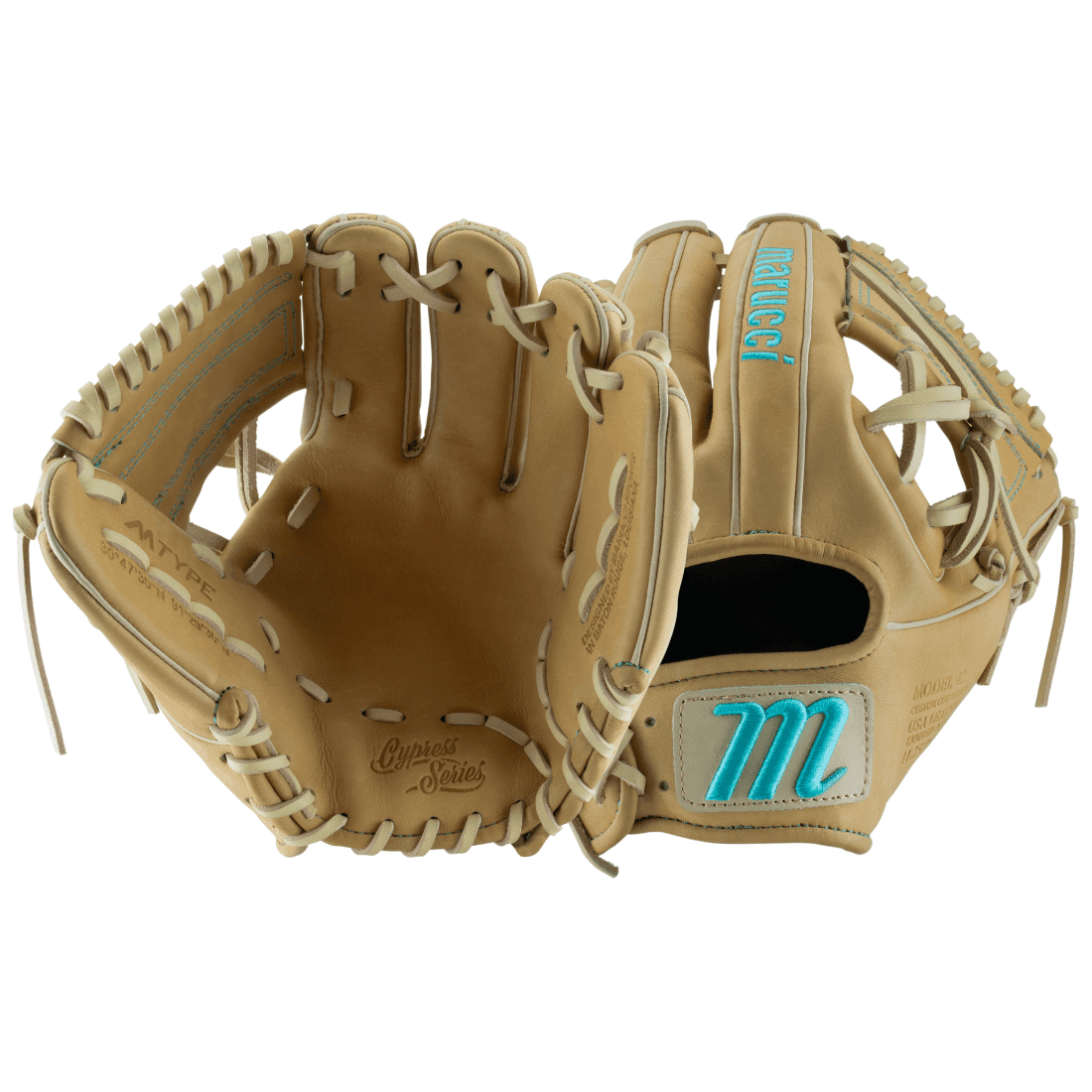 Marucci Cypress Series M Type 42A1 11.25 Inch Infield Baseball Glove - Left Hand Throw | Premium Leather Glove for Baseball Players | Perfect for Infield Practice & Games (MFG3CY42A1)