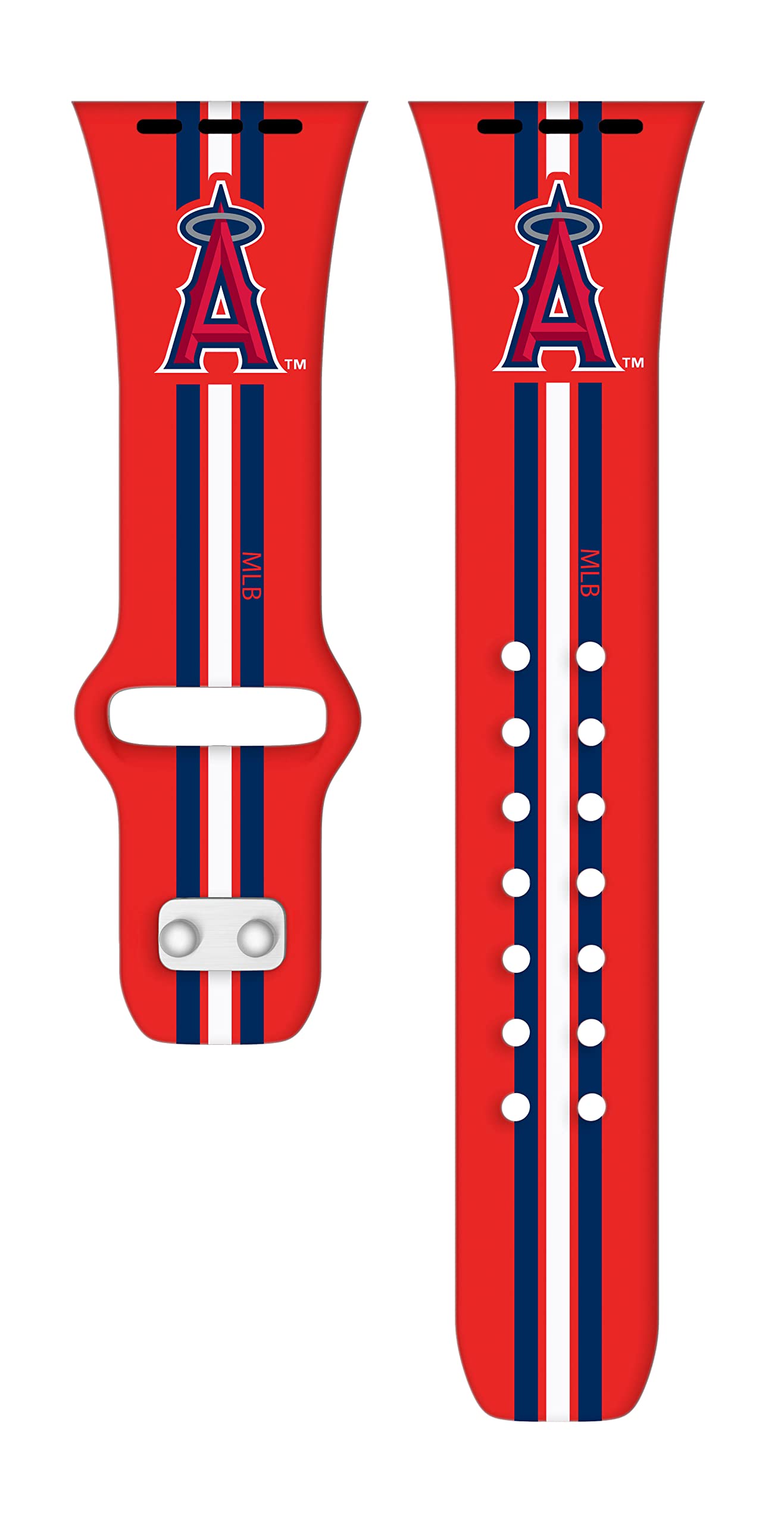 Los Angeles Angels HD Combo Package for Apple Watch & AirPods Pro - Game Time Stripes Design | Perfect for Baseball Fans & Sports Enthusiasts at Games or Daily Use