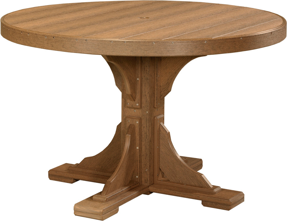 LuxCraft 4-Foot Round Dining Table Set - Perfect for Small Spaces, Kitchens & Outdoor Patios