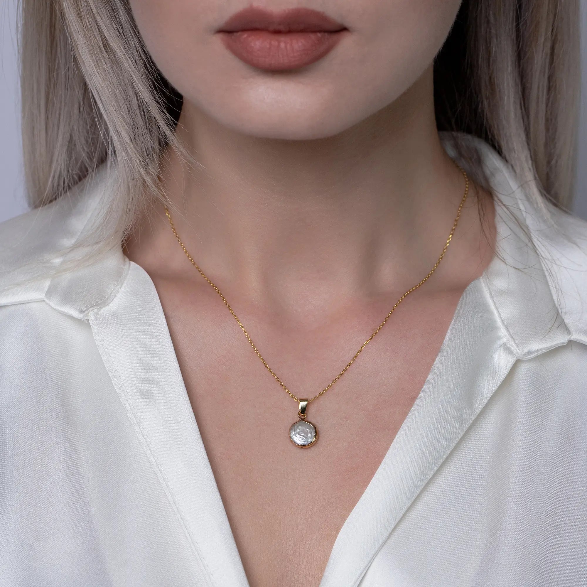 Moonlight Pearl Necklace - Elegant Cultured Pearl Jewelry for Women | Perfect for Weddings, Anniversaries & Special Occasions