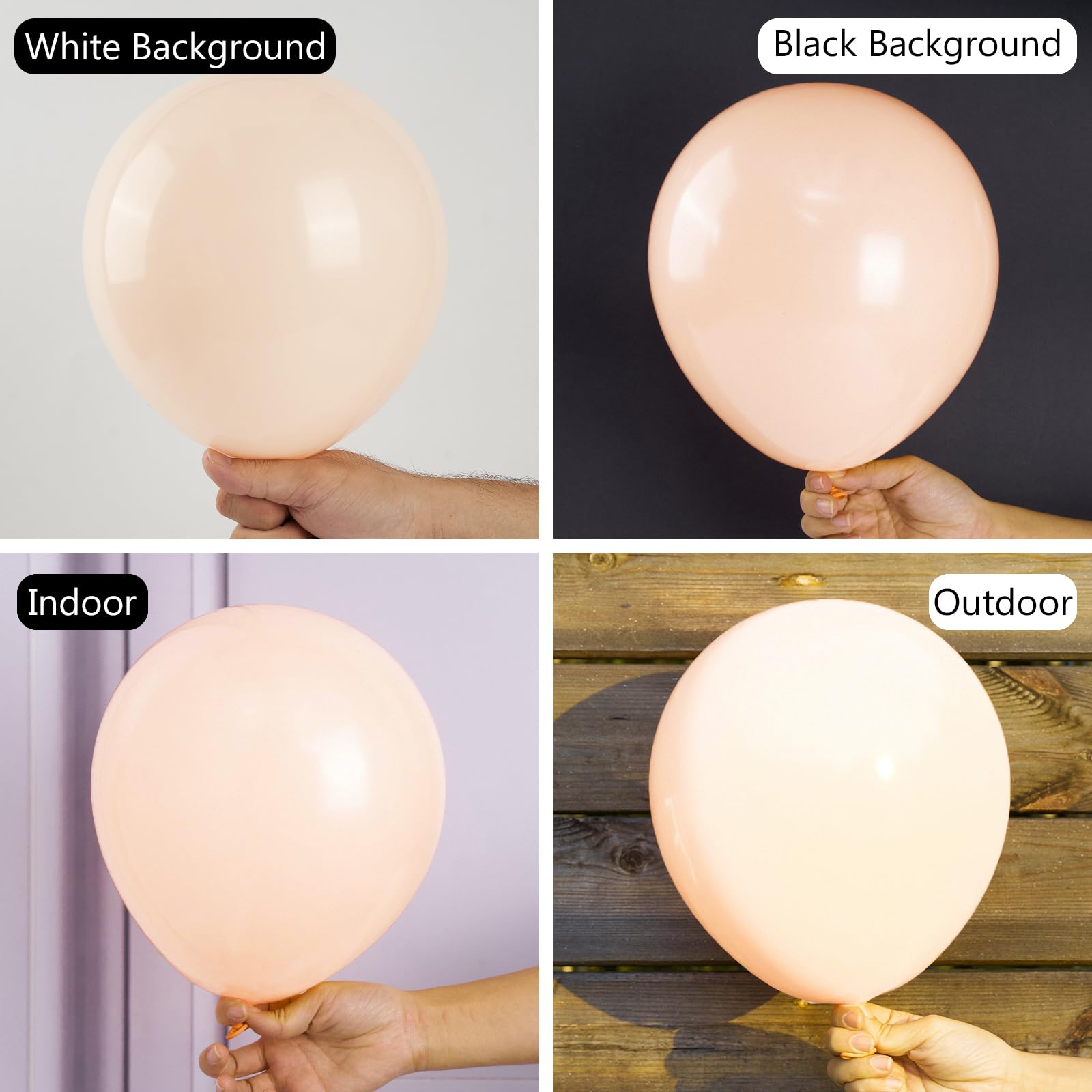 50 Pack Pastel Orange Balloons 12 Inch - Peach Balloons for Balloon Garland, Arch, Party Decorations, Birthday, Baby Shower, Wedding, Graduation - Perfect for Indoor/Outdoor Events & DIY Decor