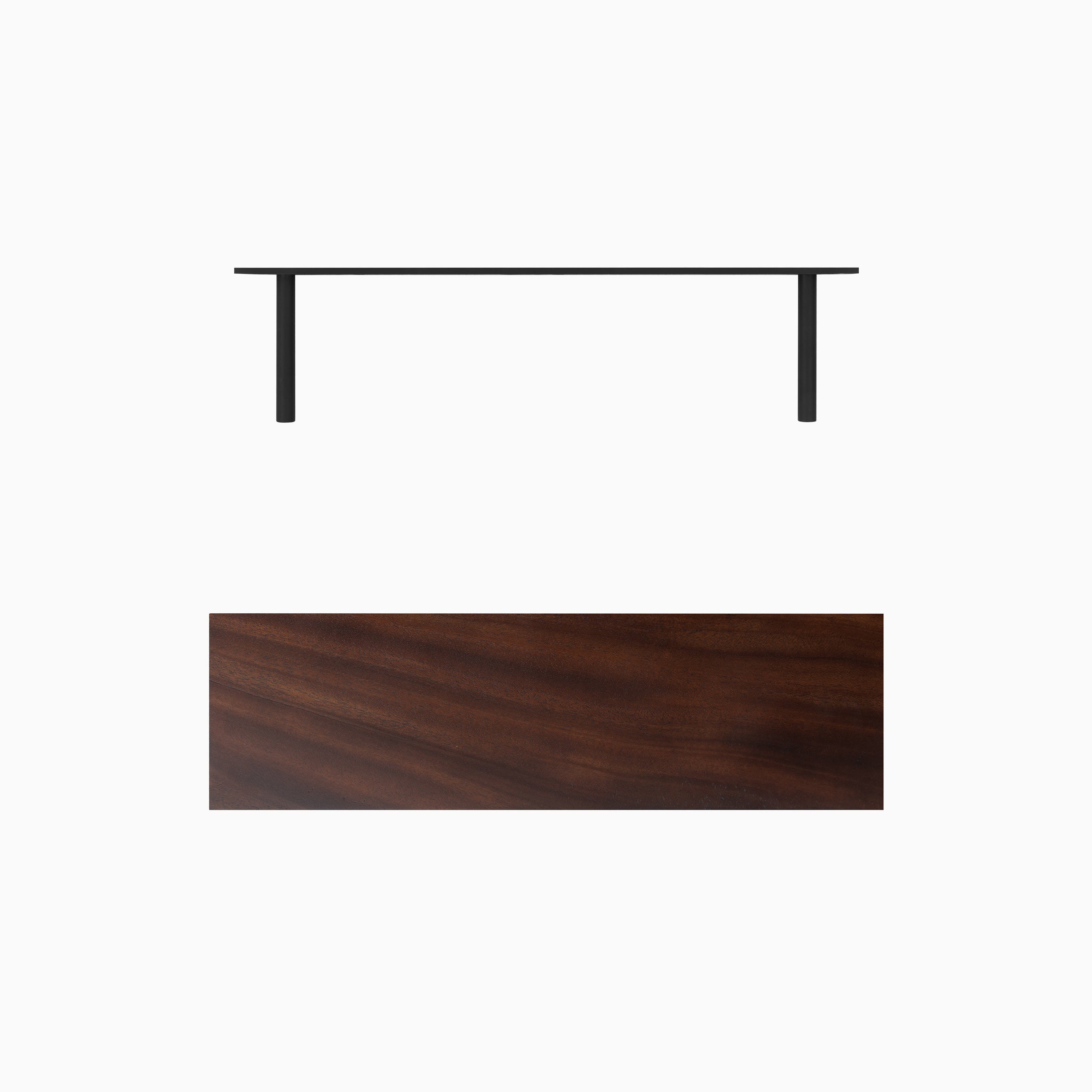 Aksel LED Floating Shelf - Modern Dutch Mocha Wood Wall Shelf with Built-in Lights for Living Room, Bedroom, or Kitchen Decor