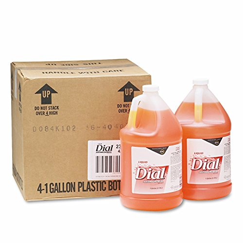 Dial Gold Antimicrobial Liquid Soap - 4 Gallon Bulk Case for Hospitals, Gyms & High-Traffic Areas