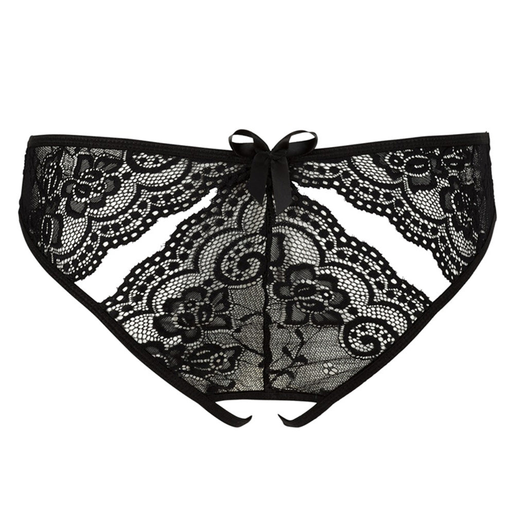 Sexy Crotchless Lace Panties for Women - Open Design Lingerie for Sensual Wear & Intimate Moments