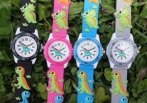 ELEOPTION Kids Analog Digital Watch for Girls and Boys - Waterproof 3D Cartoon Silicone Strap Watch with Cute Design - Perfect Birthday Gift for Toddlers | School, Playtime & Outdoor Activities