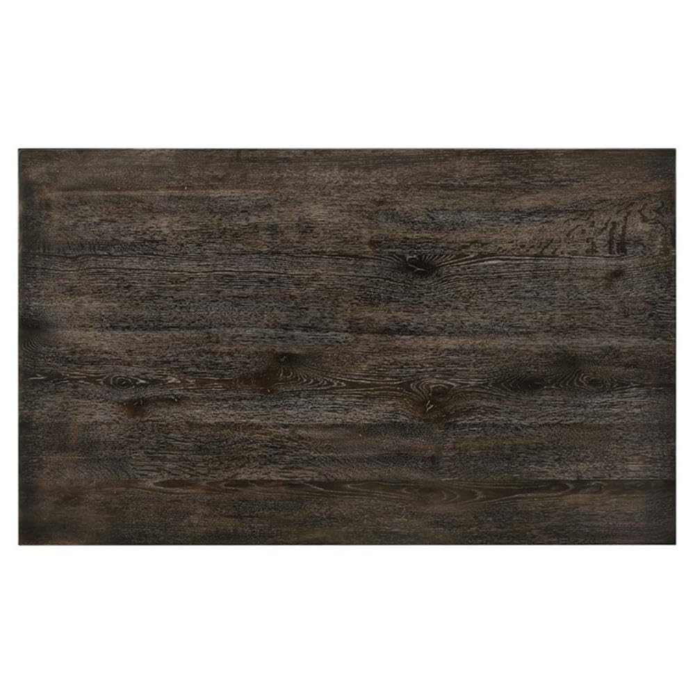 Acme Claudia II Rectangular Wood Dining Table with Turned Legs in Weathered Gray - Perfect for Farmhouse, Rustic & Modern Dining Rooms