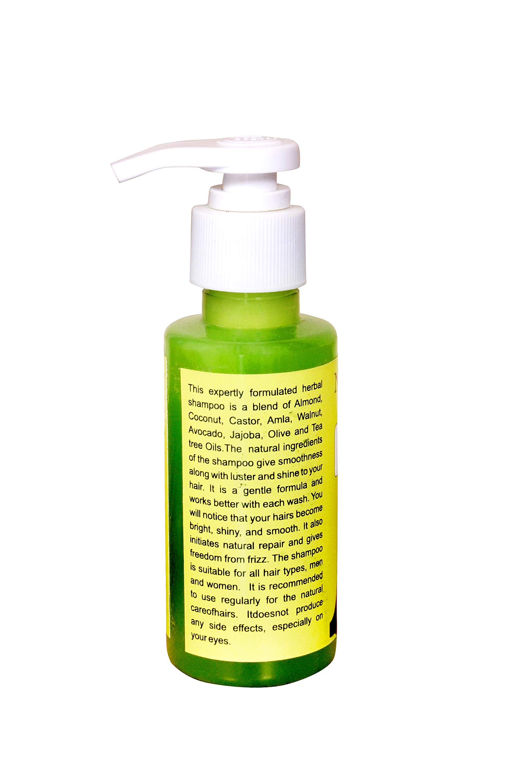 Natural Care Ultra Shampoo with 9 Essential Oils (Almond, Coconut, Castor, Amla, Walnut, Avocado, Jojoba, Olive & Tea Tree) - 100ml for Dry, Damaged Hair & Scalp Care - Perfect for Daily Use & Hair Repair