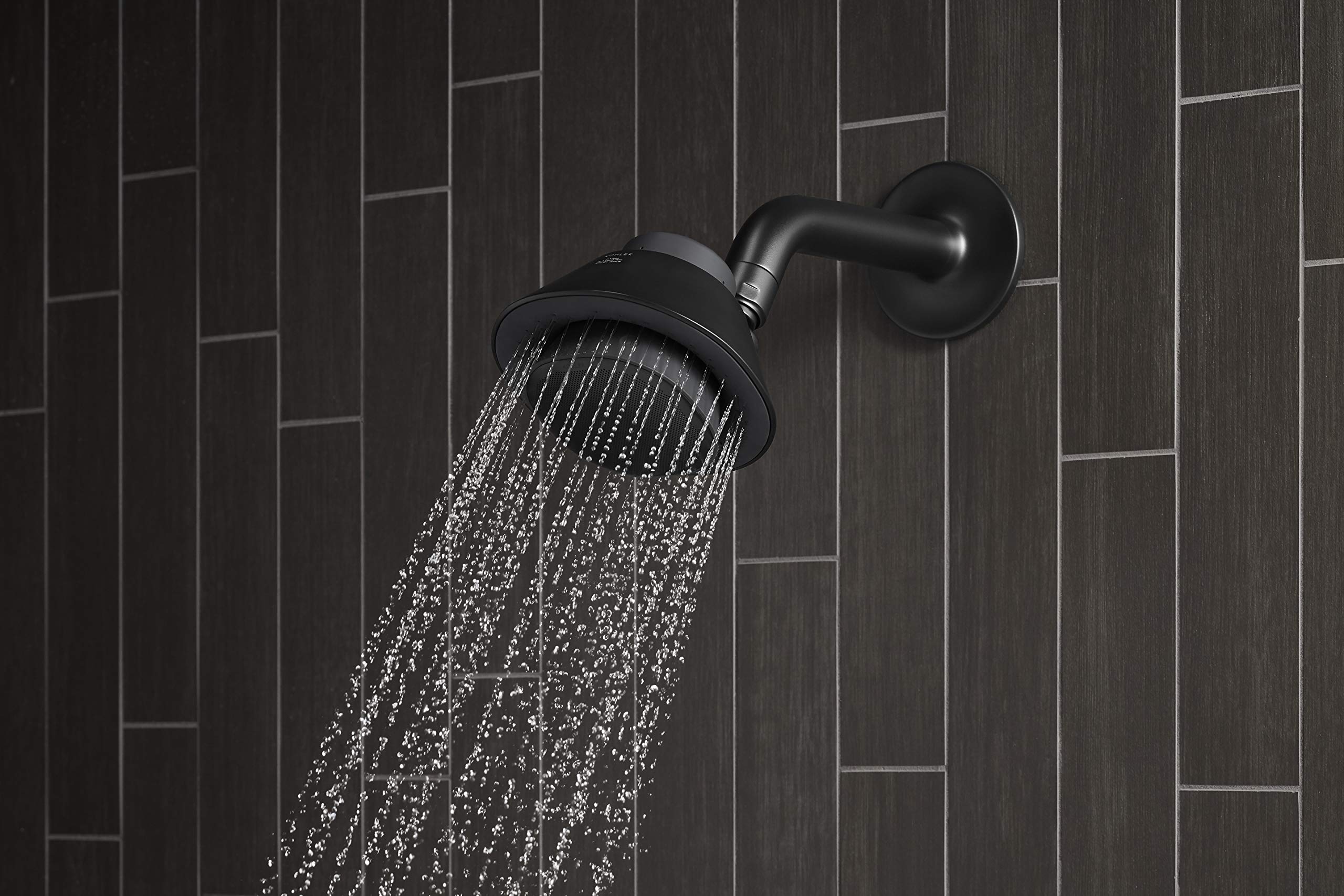 MOXIE® 1.75 GPM Bluetooth Showerhead - High Pressure Water Saving Shower Head with Wireless Speaker - Modern Bathroom Upgrade for Spa-Like Shower Experience & Music Therapy - Perfect for Relaxation, Morning Routine, Home Spa Days and Small Bathrooms