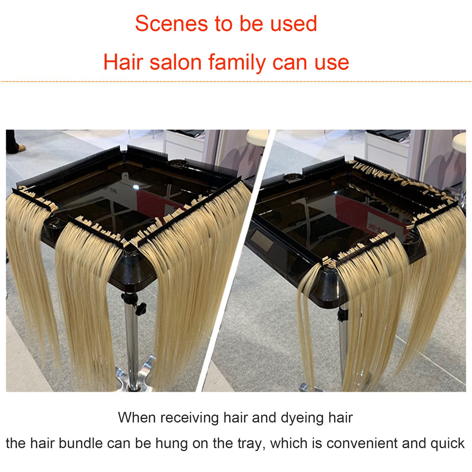 Adjustable Height Rolling Salon Tray Cart - Aluminum Mobile Hair Styling Station with Wheels & Removable Wig/Extension Tray | Perfect for Hair Salons, Home Stylists & Professional Cosmetologists