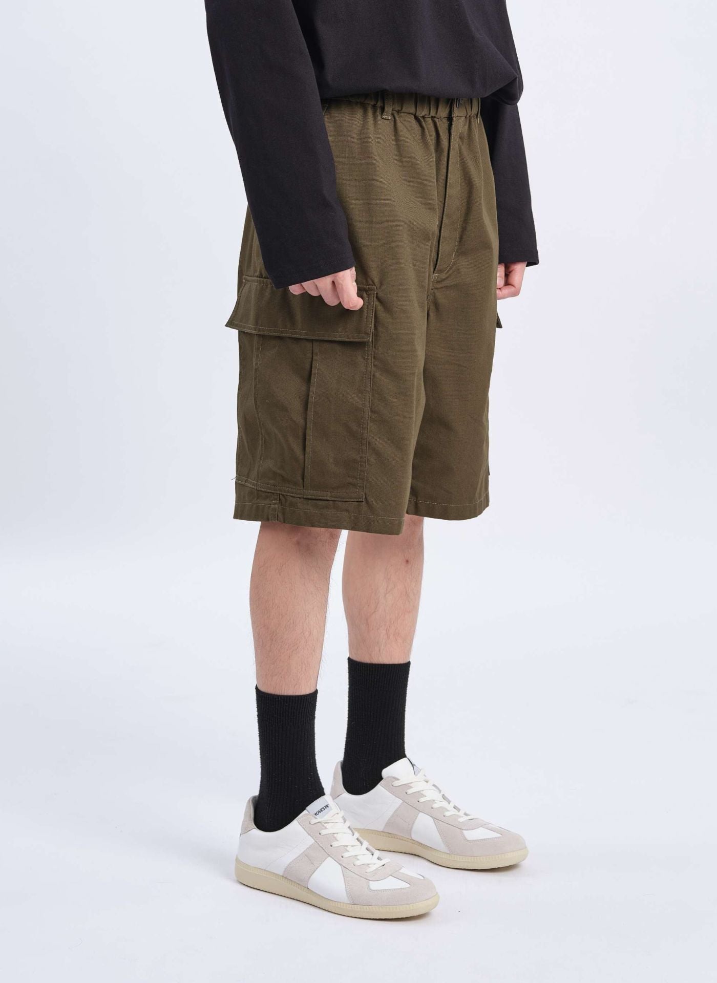 Durable Cordura Canvas Cargo Shorts for Men - Tactical Outdoor Hiking & Travel Pants - Lightweight Quick-Dry Adventure Shorts for Camping, Fishing & Everyday Wear