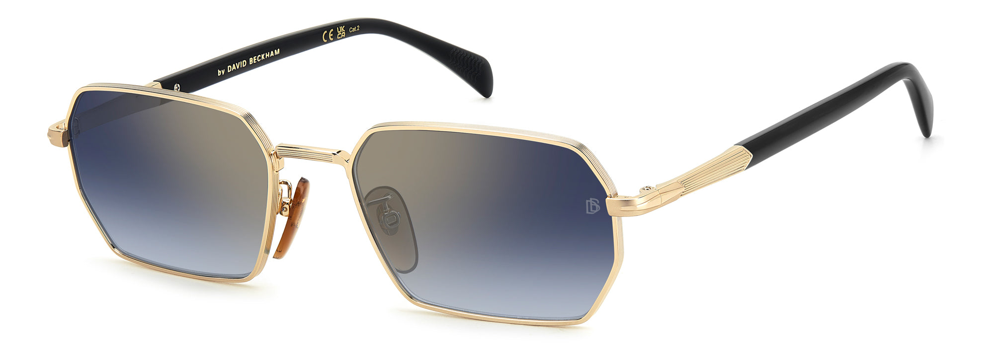 Gold/Blue Shaded Gold Gradient Mirror