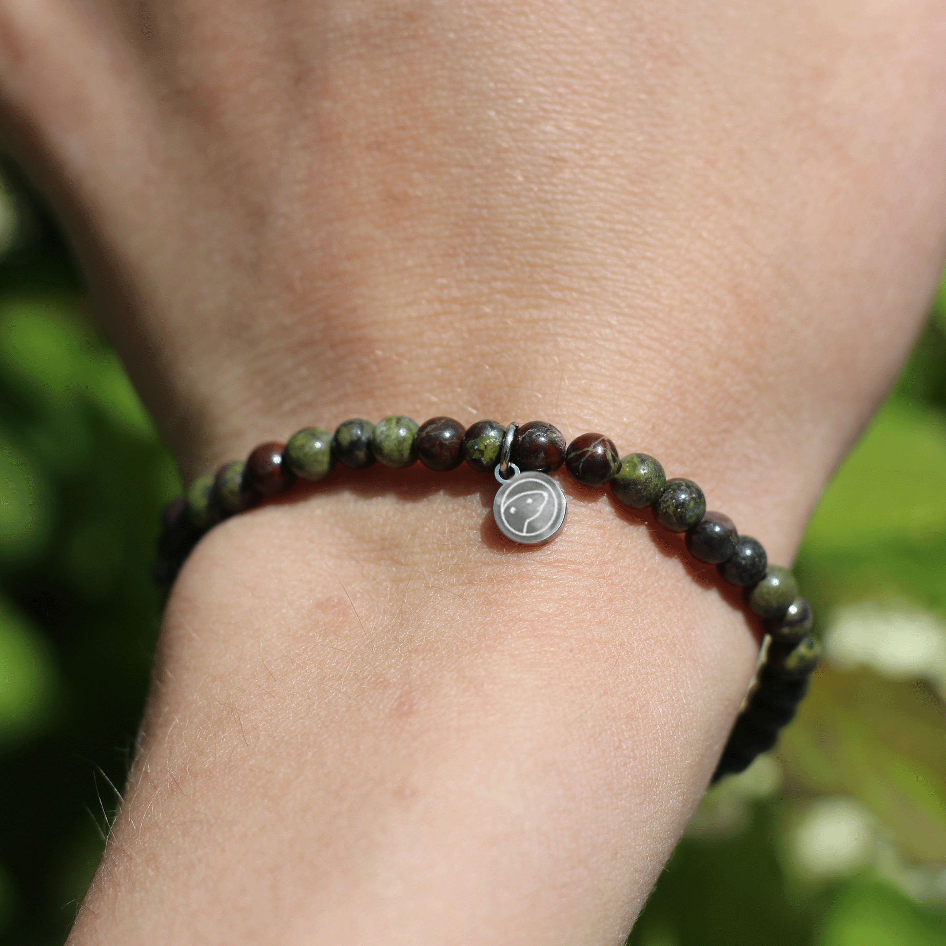 Bloodstone Bracelet for Women - Mini Healing Stone Bracelet for Energy & Protection | Perfect for Meditation, Yoga & Spiritual Healing