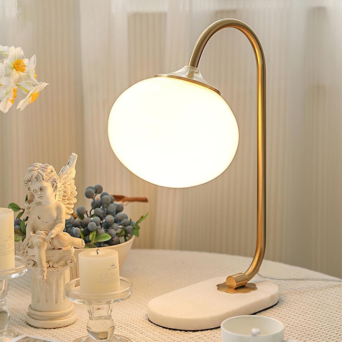 Marshmallow Table Lamp - Soft Glow LED Night Light for Bedroom, Nursery, Living Room - Cozy Ambiance & Decorative Home Lighting